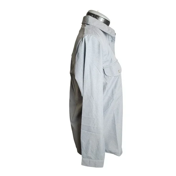 Filson Womens Twin Lakes Sport Shirt Blue Stone Long Sleeve Ventilated  M - Picture 6 of 10